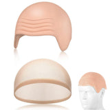 Bald Wig Cap Wrinkled with Short Ears Wig Net for Cosplay Halloween