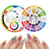 2Pcs Artists Color Wheel Mixing Colour Guide Colour Wheel Nail Painting