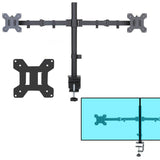 Monitor Bracket Arm Desk Mount for Two 14-26 Inches Monitor Screens