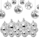 20Pcs Christmas Mirror Disco Balls – Hanging Decorations for Party Wedding and DIY Crafts