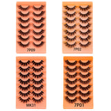 28 Pairs Full Volume False Eyelashes Natural Cat Eye Look
