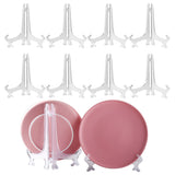 10 PCS Clear Adjustable Plate Display Easel Stands