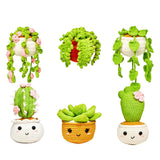 6-Pack Hanging Potted Plant DIY Yarn Craft Kits with Yarn and Hooks for DIY Crafting