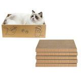 5PCS Cat Scratcher Cardboard Pad for Indoor Cats