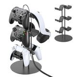 Universal Gaming Controller and Headphone Stand Aluminum Desk Organizer