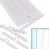 40Pcs 8.9 / 10 / 12.7cm Vertical Top Blind Hangers Slats Header Blade Curtain Hanger
