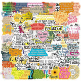 100 Pcs Motivational Stickers Pack with Positive Quotes