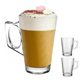 2 PCS 440ml Thick Glass Mugs for Juice Drinks Wine for Home and Office