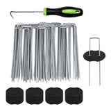 50 PCS Landscape Staples Garden Stakes Ground Stakes for Weed Barrier