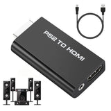 PS2 To HDMI Converter Adapter With USB Power Cable Supports All PS2 Display Modes