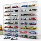 Clear Car Model Display Case Storage Rack for Toy Car Collection