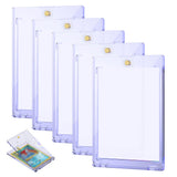 5 PCS Card Holder Protectors Hard Plastic for Trading Cards Sports Game Cards