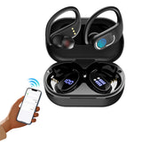 Q33 Wireless Bluetooth Headphone Over Hook Earbuds Hanging Sports Earphones