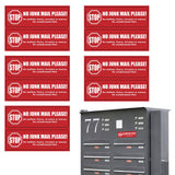 10 PCS Self Adhesive No Junk Mail Mailbox Stickers for Home and Office