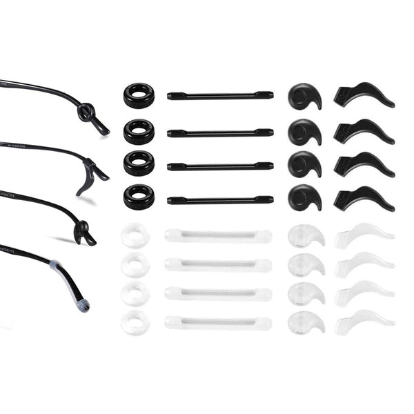 16 Pairs of Eyeglasses Retainers Silicone Anti-Slip Eyeglass Holder Ear Grip Hooks Protectors