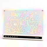 LED Drawing Board Rechargeable 8 Colors 10 Modes for Boys Girls