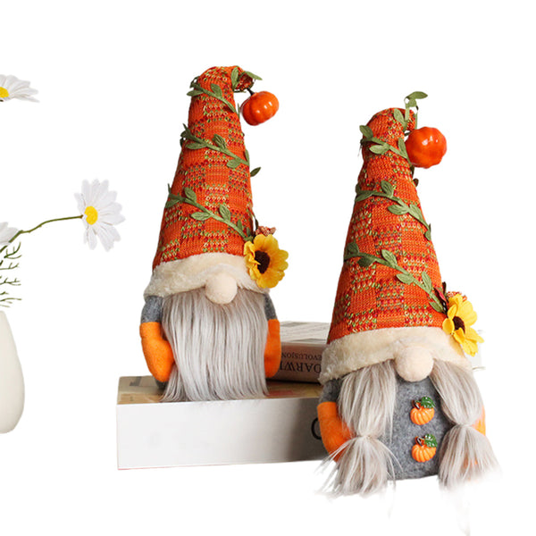 2PS Fall Decorations for Home – Thanksgiving Decor with Fall Pumpkin Gnomes Plush Dolls