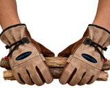 Leather Work Gloves for Men or Women Gardening Construction Farm Ranch Work