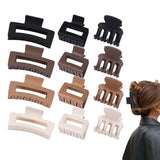 12 Pcs Hair Clips for Women 3 Styles Small Medium Large Claw Clips for Thin Thick Curly Hair