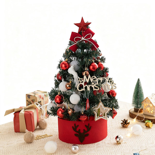 60cm Mini Desktop Christmas Tree with LED Lights – Tabletop Ornament