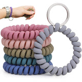 6PCS Stretchable Wristband Wristlet Keychain Wrist Key Chain Wristlet for  Gym Pool
