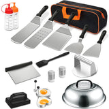 17Pcs Stainless Steel BBQ Griddle Accessory Cooking Tool Kit