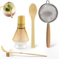 Matcha Whisk Set – Starter Kit with Sifter Bamboo Scoop & Whisk