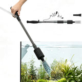 2-in-1 Aquarium Gravel Cleaner Electric Vacuum for Fish Tank Water Changes