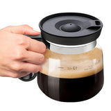 16 Oz Glass Coffee Mug with Lid – Coffee Pot Style Cup