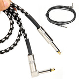 3m Guitar Cable 6.35mm Electric Instrument Bass Cord for Bass Amp