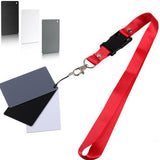 2 Set Grey White Balance Card 18% Exposure Kit for Digital Cameras