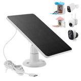 10W Solar Panels with Adjustable Stand Wall Mount for Outdoor Camera Security Lights