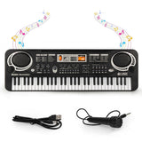 61-Key Electric Piano Keyboard for Beginners with Mic