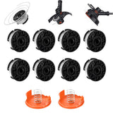 12 PCS AF 100 Replacement Spool Set Compatible With Black Decker Grass Trimmer