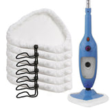 6Pcs Reusable Steam Mop Pads Replacement Triangle Microfibre Cleaning Pads Compatible with Steamboy H2O