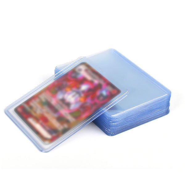 100PCS Card Sleeves Toploaders – Hard Plastic Trading Card Protectors Case