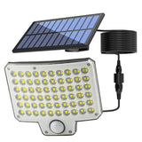 240LED Solar Motion Sensor Light Outdoor Wall Security Garden Flood Lamp