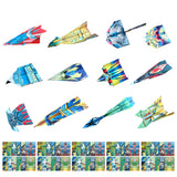 2 Set 3D Origami Paper Airplane Kit 12 Designs 36 Sheets