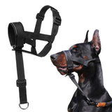 Adjustable Dog Head Collar with Padded Nose Loop for Gentle Control and Training