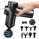 Percussion Massager with 8 Replacement Heads Deep Tissue Massage Tool