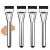 4 PCS Flat Foundation Brush Makeup Brush Spatula Facial Brush for Liquid Foundation