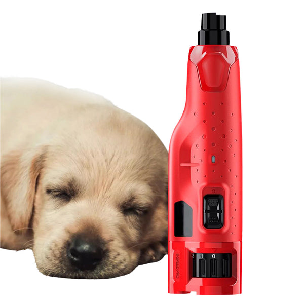 6-Speed Electric Nail Grinder Pet Dog Nail Trimmers File with 2 LED Lights