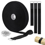 Hook and Loop Straps with Buckles Adjustable Fastening Cable Straps for Organizer