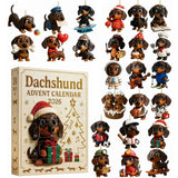 2026 Dachshund Christmas Advent Calendar 24 Day Countdown Adults