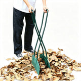 Long Handled Leaf Collecting Rake Grabs Garden Leaves Tidy Collector Grabber