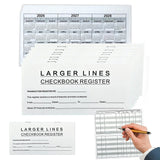 12 PCS Check Register Books with 14 Lines Per Page and 2026 to 2028 Calendar