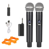 2PCS Wireless Microphones 50M Long Range Transmission for Home Karaoke Performance
