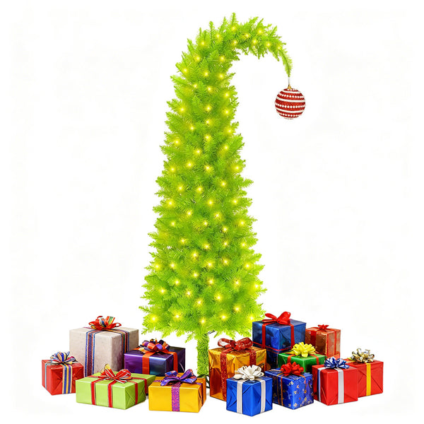 Whimsical Bendable Artificial Christmas Tree for Holiday Home Decorations
