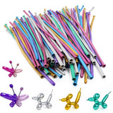 100PCS Long Modelling Balloons Metallic for Party Birthday Wedding Decor