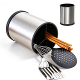 360 Degree Rotating Stainless Steel Holder for Kitchen Counter with Drain Holes